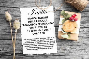 Biglietto di invito all'inaugurazione, 11 settembre 2017